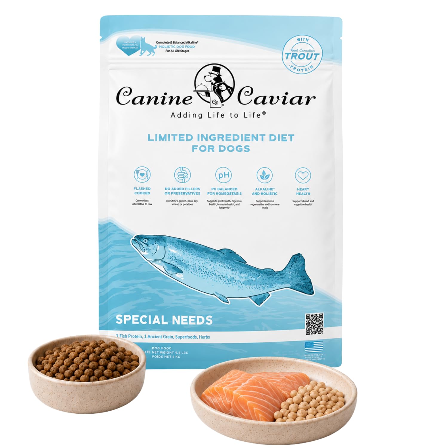 Canine Caviar Special Needs Dry Dog Food Trout and Ground Oats 11